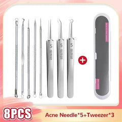 Blackhead Removal Tool Kit: Clear Skin Acne Extractor Set
