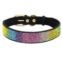 Luxury Flower Design Rhinestone Pet Collar for Glamorous Dogs and Cats  ourlum.com 158-3 Black XS 