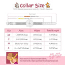 Luxury Flower Design Rhinestone Pet Collar for Glamorous Dogs and Cats  ourlum.com   