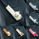 Cartoon Animal Plush Car Seat Belt Shoulder Cushion Pad for Neck Support  ourlum.com   