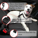 Pet Car Safety Harness with Adjustable Seat Belt for Small to Medium Pets  ourlum.com   