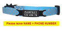 Pet Personalized ID Engraved Collar with Safety Breakaway - Adjustable for Puppies and Kittens  ourlum.com Blue-Black 8-13 inch 