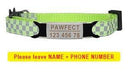 Pet Personalized ID Engraved Collar with Safety Breakaway - Adjustable for Puppies and Kittens  ourlum.com Green-Sliver 8-13 inch 