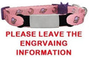 Pet Personalized ID Engraved Collar with Safety Breakaway - Adjustable for Puppies and Kittens  ourlum.com F-Pink Sliver 8-13 inch 