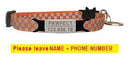 Pet Personalized ID Engraved Collar with Safety Breakaway - Adjustable for Puppies and Kittens  ourlum.com Orange-Sliver 8-13 inch 