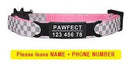 Pet Personalized ID Engraved Collar with Safety Breakaway - Adjustable for Puppies and Kittens  ourlum.com PInk-Black 8-13 inch 