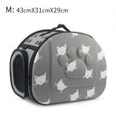 Portable Cat and Dog Travel Bag Stylish Cat Print Carrier