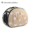 Portable Cat and Dog Travel Bag Stylish Cat Print Carrier