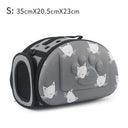 Portable Cat and Dog Travel Bag Stylish Cat Print Carrier