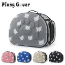 Portable Cat and Dog Travel Bag Stylish Cat Print Carrier