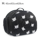 Portable Cat and Dog Travel Bag Stylish Cat Print Carrier