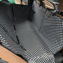 Pet Car Seat Protector with Safety Belt - Waterproof Dog Hammock Cover  ourlum.com Black Dot 130x150x38cm United State