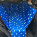 Pet Car Seat Protector with Safety Belt - Waterproof Dog Hammock Cover  ourlum.com Blue 130x150x38cm United State