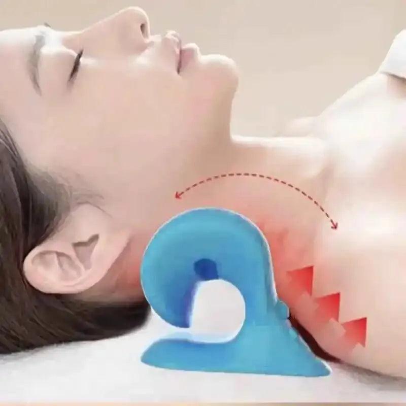 Cervical Spine U-shaped Massage Pillow with Shiatsu Rollers for Neck and Shoulder Relief  ourlum.com   