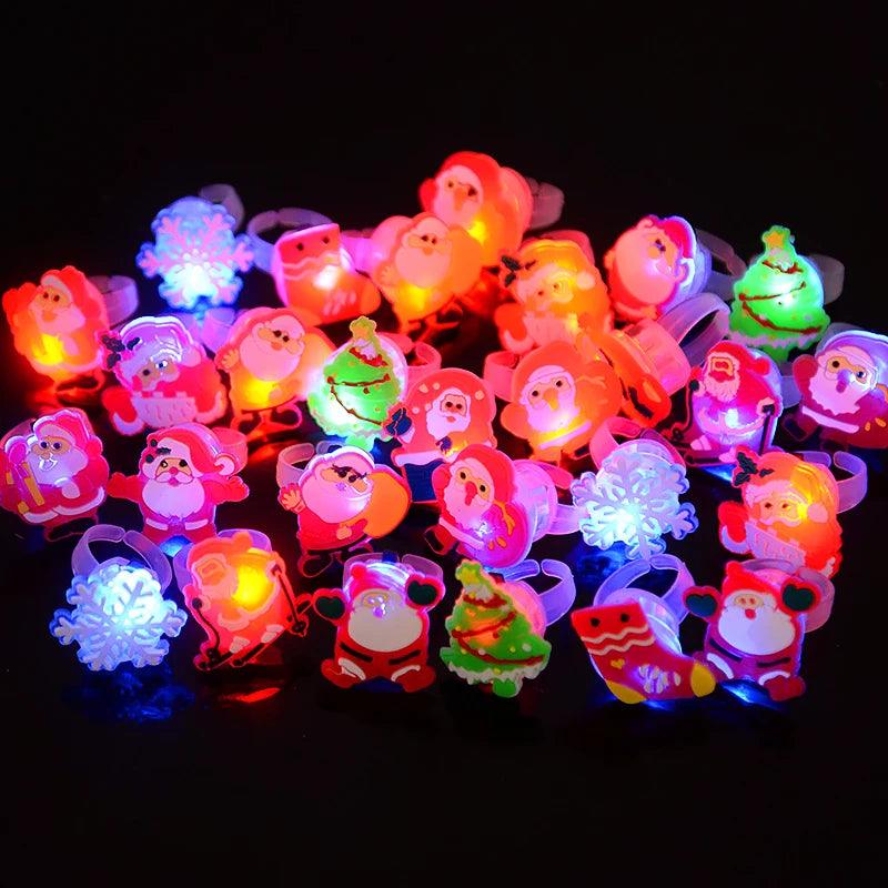Enchanted Santa Claus LED Light Ring - Festive Kids' Gift for Holidays and Parties  ourlum.com   