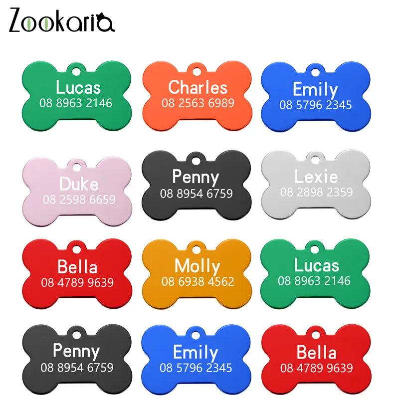 Vibrant Personalized Dog Collar ID Tags for Safety-Conscious Pet Owners  ourlum.com   