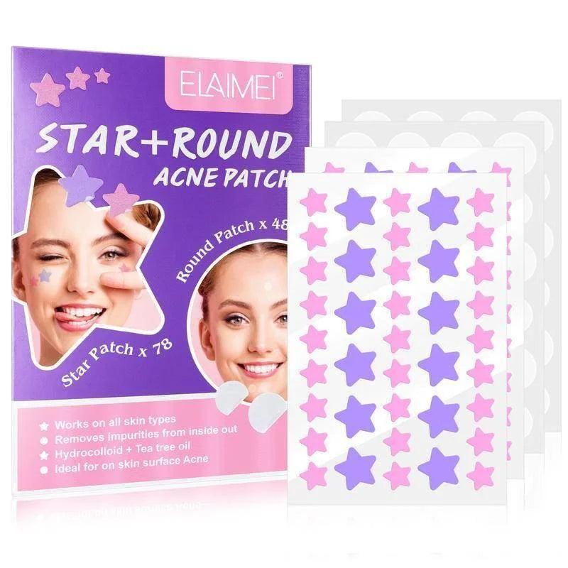 Colorful Starlight Hydrocolloid Pimple Patches - Cute Solution for Acne and Blemishes  ourlum.com   