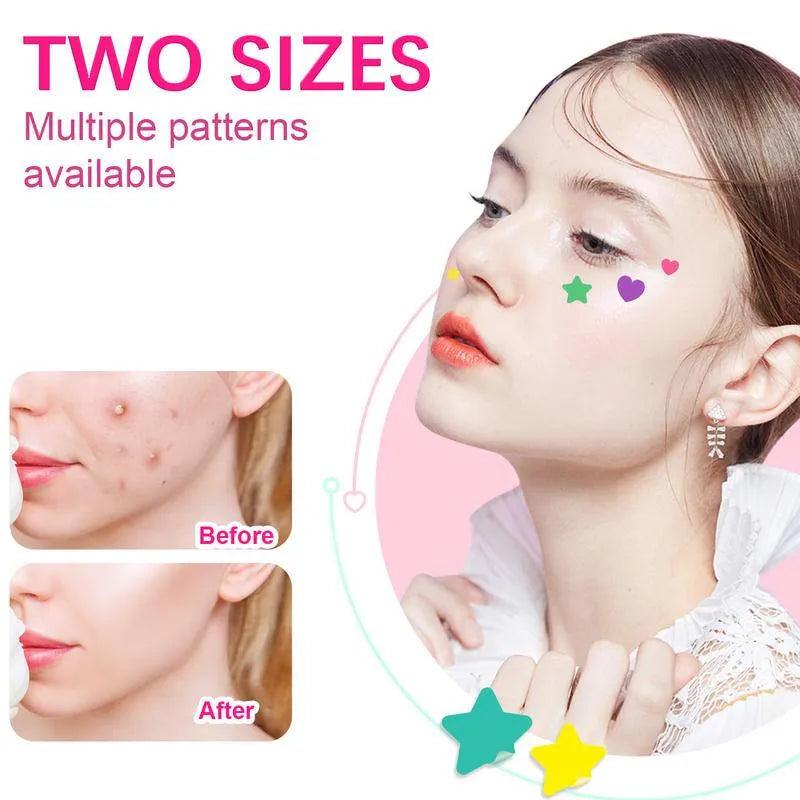 Colorful Starlight Hydrocolloid Pimple Patches - Cute Solution for Acne and Blemishes  ourlum.com   