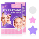 Colorful Starlight Hydrocolloid Pimple Patches - Cute Solution for Acne and Blemishes  ourlum.com Purple  