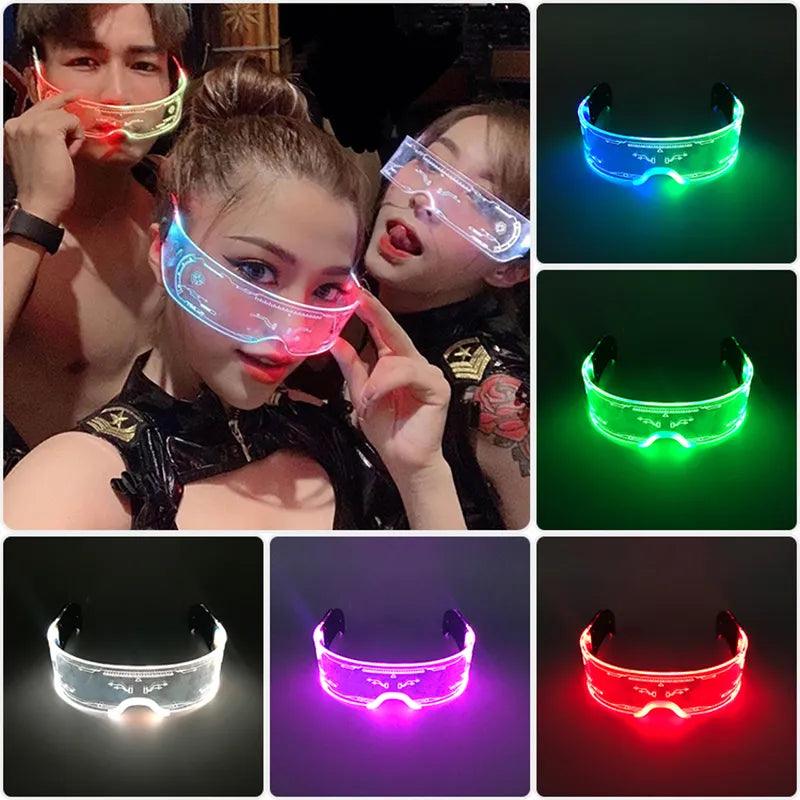 Neon Glow LED Party Glasses for Nightclub DJ Dance Party  ourlum.com   