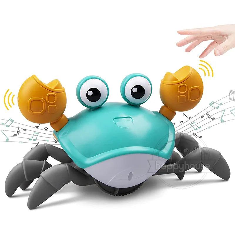 Interactive LED Musical Crawling Crab Toy for Kids - Obstacle Avoidance Toddler Toy  ourlum.com   