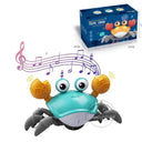 Interactive LED Musical Crawling Crab Toy for Kids - Obstacle Avoidance Toddler Toy  ourlum.com Crab-Green with BOX  