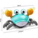 Interactive LED Musical Crawling Crab Toy for Kids - Obstacle Avoidance Toddler Toy  ourlum.com   