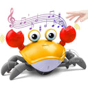 Interactive LED Musical Crawling Crab Toy for Kids - Obstacle Avoidance Toddler Toy  ourlum.com Crab-Orange no BOX  