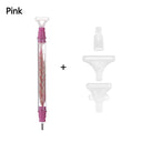 Crystal Dual-Ended 5D Diamond Painting Pen with Multi-Head Drill Set  ourlum.com pink-2  