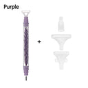 Crystal Dual-Ended 5D Diamond Painting Pen with Multi-Head Drill Set  ourlum.com purple-2  