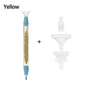 Crystal Dual-Ended 5D Diamond Painting Pen with Multi-Head Drill Set  ourlum.com yellow-2  