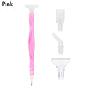 Crystal Dual-Ended 5D Diamond Painting Pen with Multi-Head Drill Set  ourlum.com pink-3  