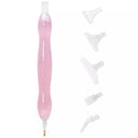 Crystal Dual-Ended 5D Diamond Painting Pen with Multi-Head Drill Set  ourlum.com Pink-4  