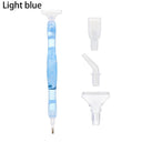 Crystal Dual-Ended 5D Diamond Painting Pen with Multi-Head Drill Set  ourlum.com light blue-3  