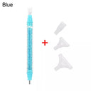 Crystal Dual-Ended 5D Diamond Painting Pen with Multi-Head Drill Set  ourlum.com blue-1  