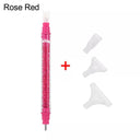 Crystal Dual-Ended 5D Diamond Painting Pen with Multi-Head Drill Set  ourlum.com rose red-1  