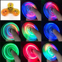 Luminous LED Fidget Spinner with Glow-in-the-Dark Kinetic Gyroscope  ourlum.com yellow  