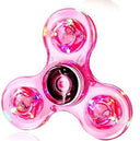 Luminous LED Fidget Spinner with Glow-in-the-Dark Kinetic Gyroscope  ourlum.com pink  