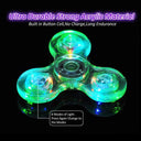 Luminous LED Fidget Spinner with Glow-in-the-Dark Kinetic Gyroscope  ourlum.com   