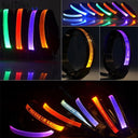 Personalized LED Light-Up Nylon Pet Collar with Custom Lettering  ourlum.com   