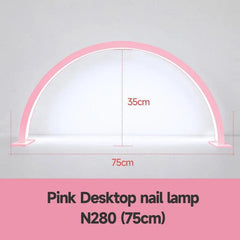 Customizable LED Nail Lamp - Half-Moon Design for Salon-Quality Manicures