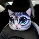 Cozy Animal Print Car Neck Pillow with Seatbelt Cover  ourlum.com Neck Pillow 1  