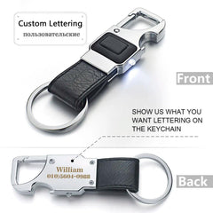 LED Keychain Bottle Opener: Personalized Retro Style Holder