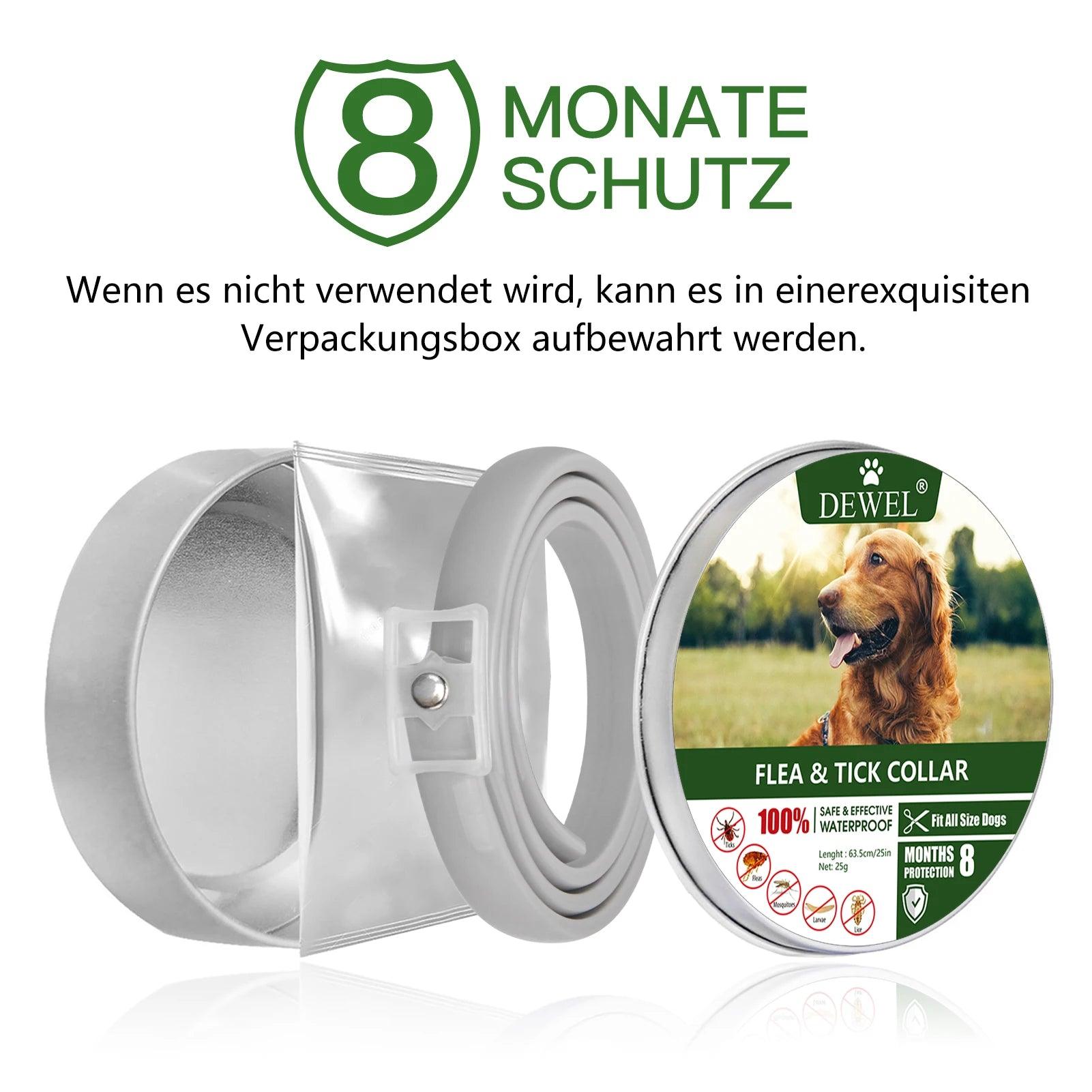 Outdoor Pet Collar for Cats and Dogs - Long-lasting Flea and Tick Protection for 8 Months  ourlum.com   