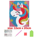 Enchanting Crystal Diamond Painting Kits for Kids - Deer, Unicorn, Owl Arts and Crafts  ourlum.com as the picture  