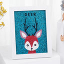 Whimsical Animal Diamond Painting Kit for Kids - DIY Crystal Rhinestone Craft Kit  ourlum.com K027 without frame  