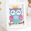 Whimsical Animal Diamond Painting Kit for Kids - DIY Crystal Rhinestone Craft Kit  ourlum.com K030 without frame  