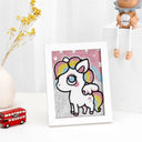 Whimsical Animal Diamond Painting Kit for Kids - DIY Crystal Rhinestone Craft Kit  ourlum.com PN02 without frame  