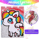 Whimsical Animal Diamond Painting Kit for Kids - DIY Crystal Rhinestone Craft Kit  ourlum.com   