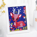 Whimsical Animal Diamond Painting Kit for Kids - DIY Crystal Rhinestone Craft Kit  ourlum.com K026 without frame  